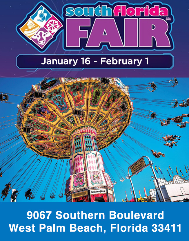 Find Fluffys Donuts at the 2026 South Florida Fair - January 16- February 1
